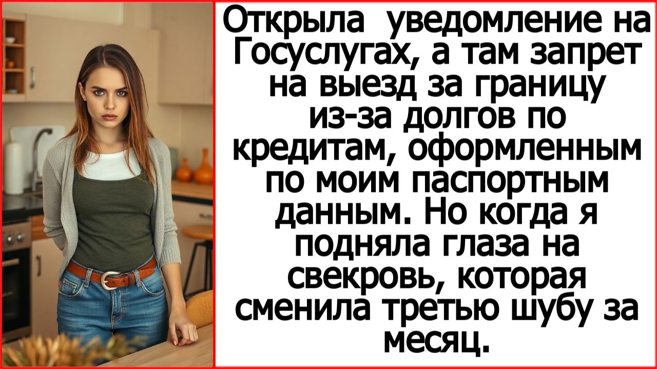 Открыла Госуслуги — запрет на выезд из-за чужих кредитов. Тут я посмотрела на свекровь в новой шубе.