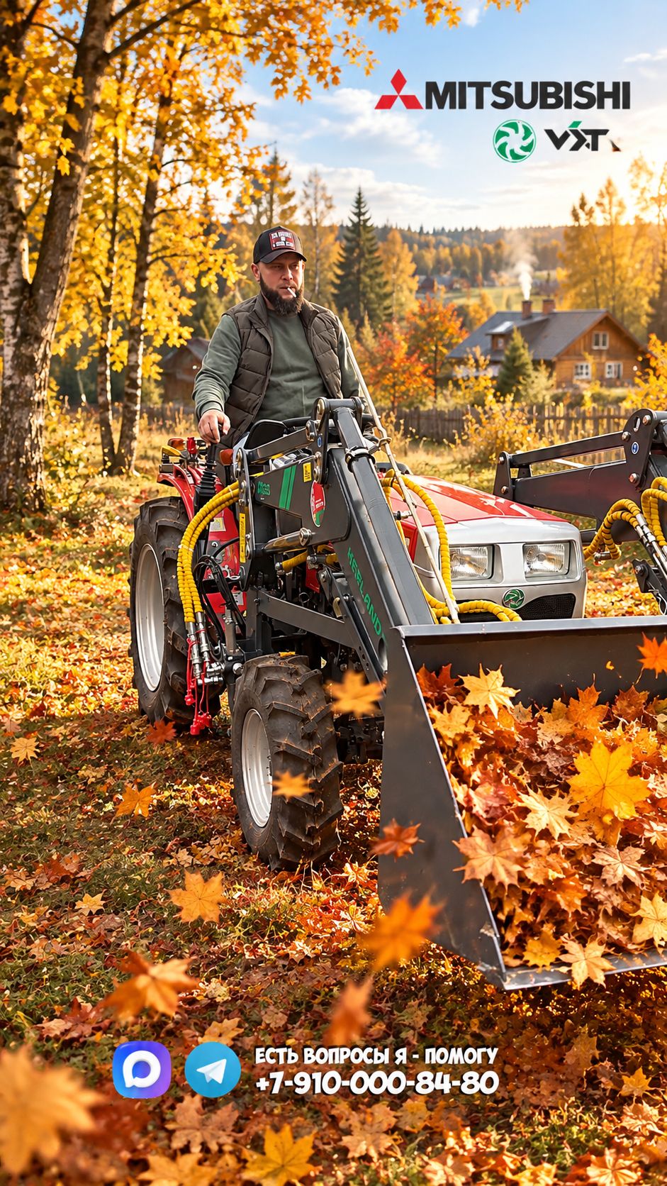 На какой трактор Mitsubishi у нас сейчас скидка? #трактор #gardenstock #минитрактор #Mitsubishi #дом