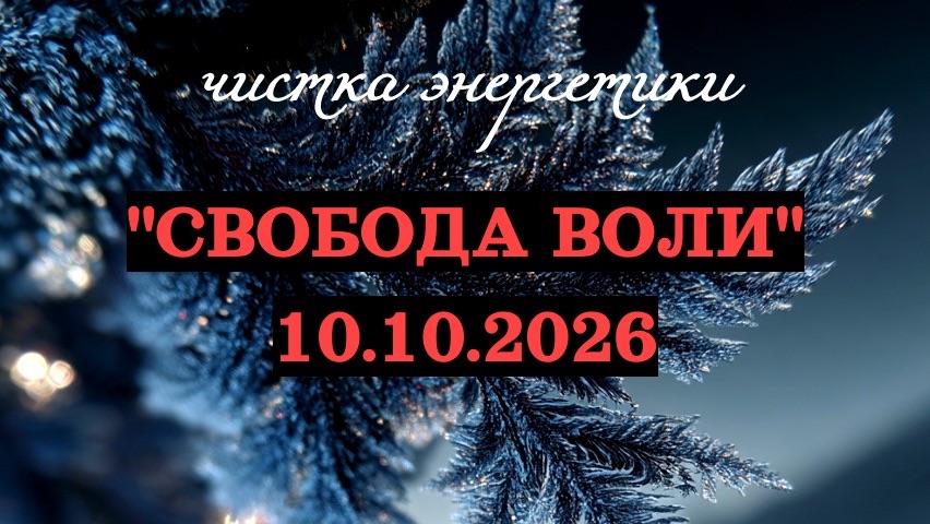 ЧИСТКА «СВОБОДА ВОЛИ» 10 октября 2026 г.