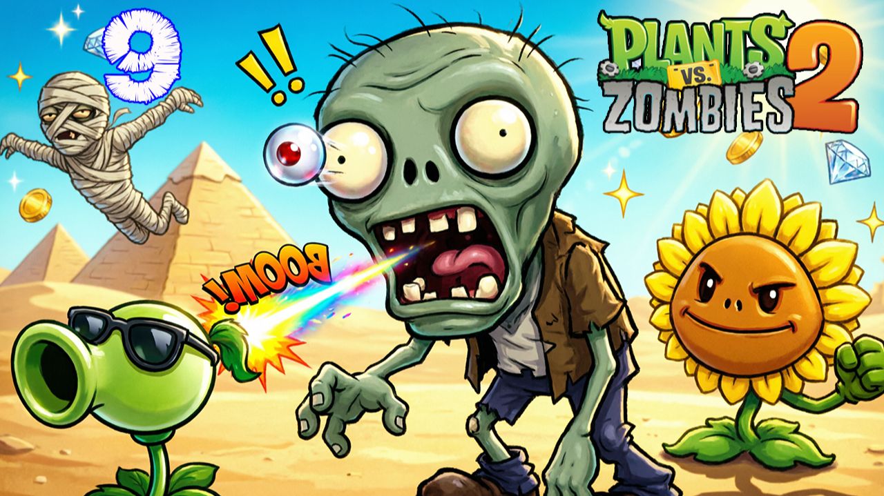 СНОВА ПОБЕДА 🐱 Супер Кот и Растения против зомби 2 #9 🐱 Plants vs Zombies 2