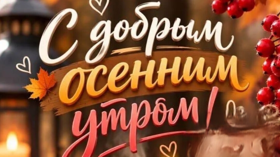 С добрым утром воскресенья. Красивая музыкальная открытка.