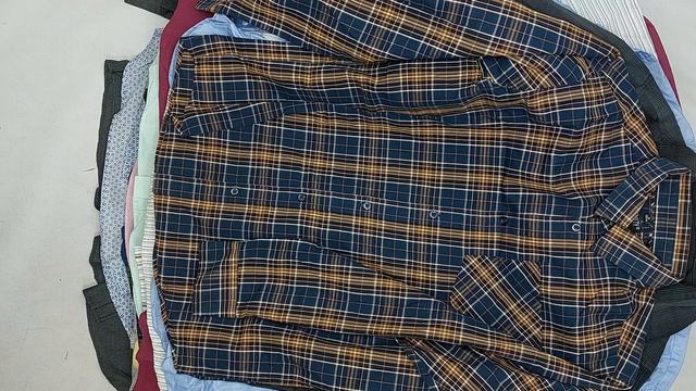 Рубашки мужские летние, много брендовых секонд оптом 1 пак