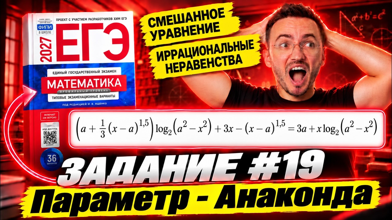 Самый гроб параметр в истории ЕГЭ 2027: разбор задания 19 | ЕГЭ профильная математика | Умскул
