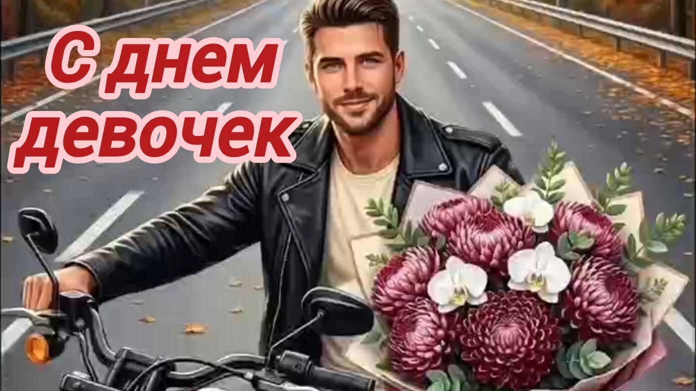 С днём девочек. Самая лучшая музыкальная открытка.