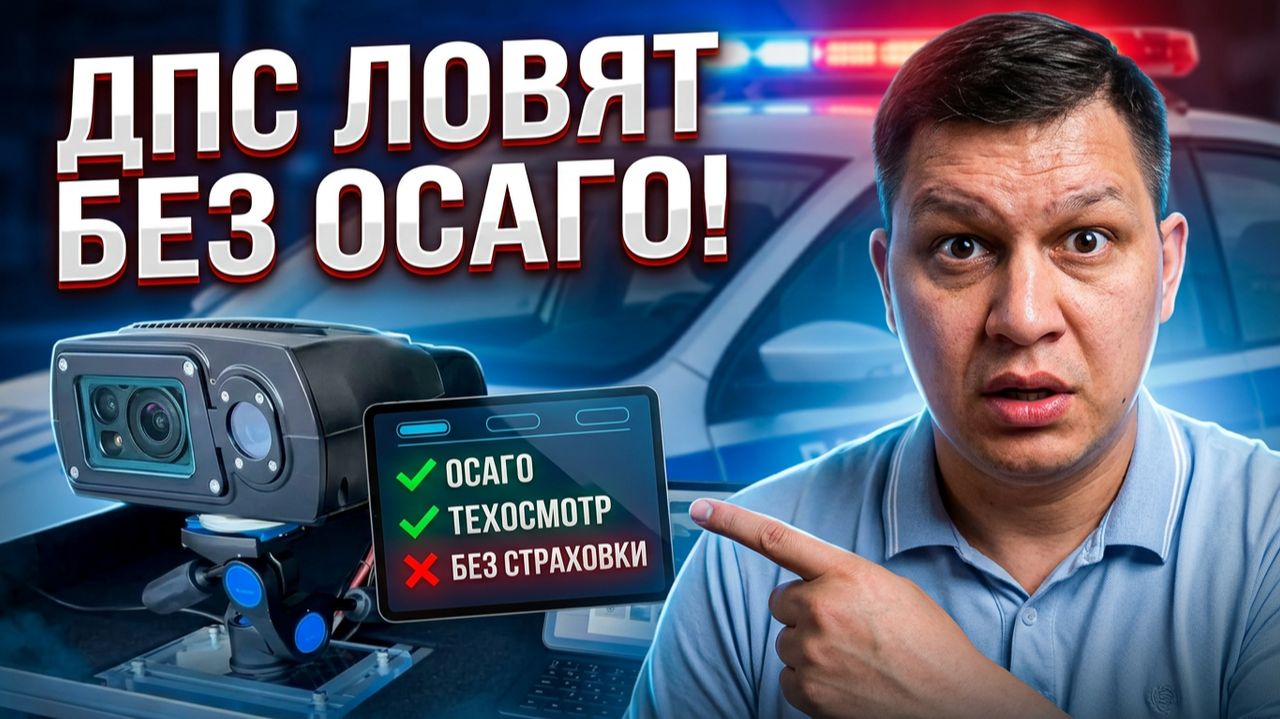 Камеры на ОСАГО и техосмотр - в патрулях ДПС!