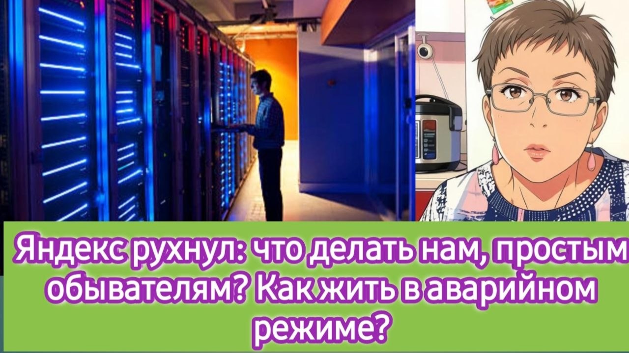 Яндекс рухнул: что делать нам, простым обывателям? Как жить в аварийном режиме?