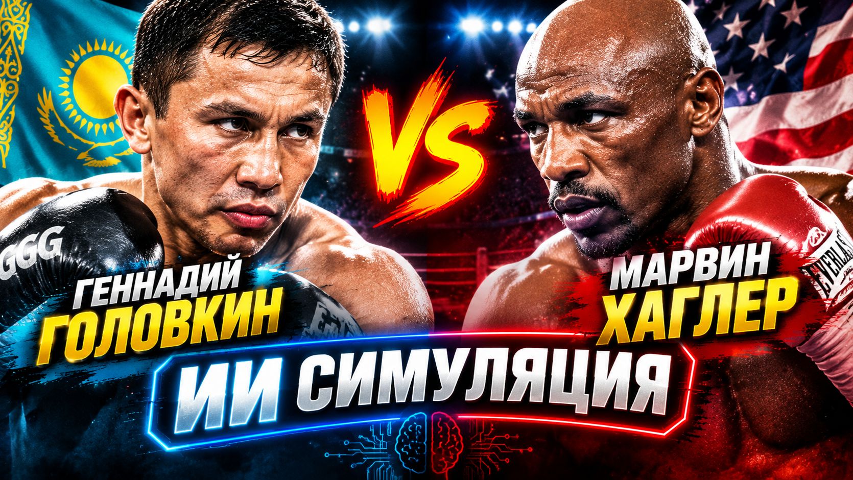 Геннадий Головкин vs Марвин Хаглер. ИИ симуляция