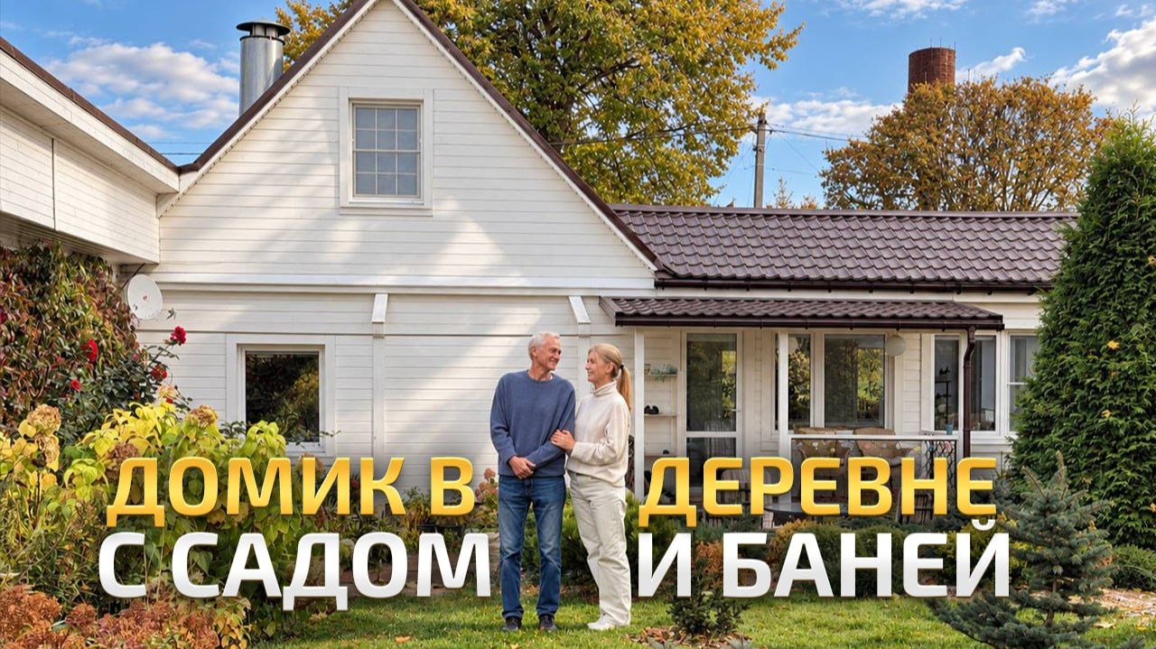 Дача в деревне: вся мебель это винтаж 60х годов. осенний сад и баня. Обзор загородного дома. РумТур