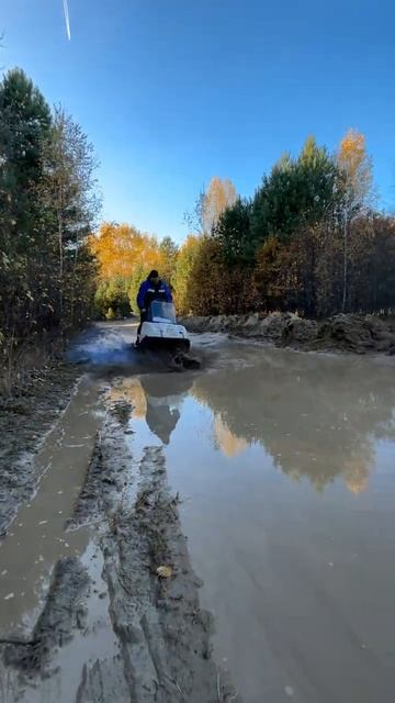 Буран по грязи.