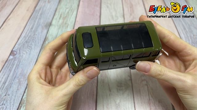 Машинка LANSON TOYS Vroomix Фургон УАЗ металлическая инерционная со светозвуковыми эффектами с 3лет в ассортименте - видео