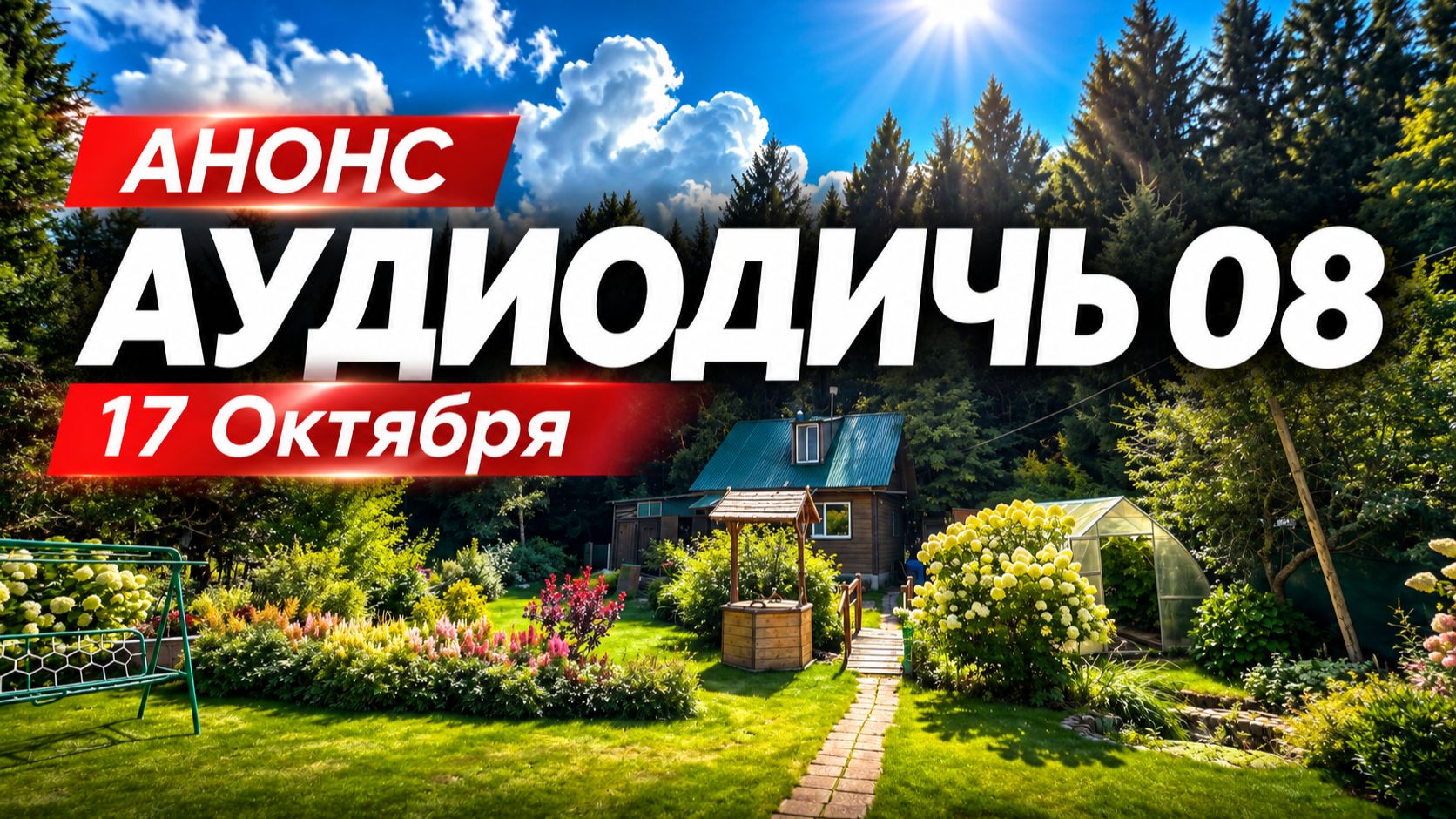 АНОНС | АУДИОДИЧЬ 08 | 17 Октября, 10:00
