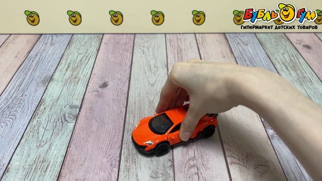 Машинка VROOMIX Спорткар металлическая с инерционным механизмом световыми и звуковыми эффектами в ассортименте - видео