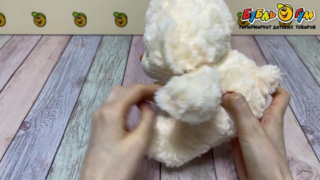 Игрушка мягкая LANSON TOYS Мишка кремовый 19см - видео