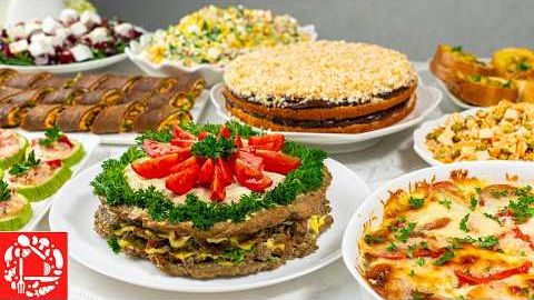 Бюджетное  меню на День РОЖДЕНИЯ на 8 ЧЕЛОВЕК 🎂 10 вкусных блюд НЕДОРОГО