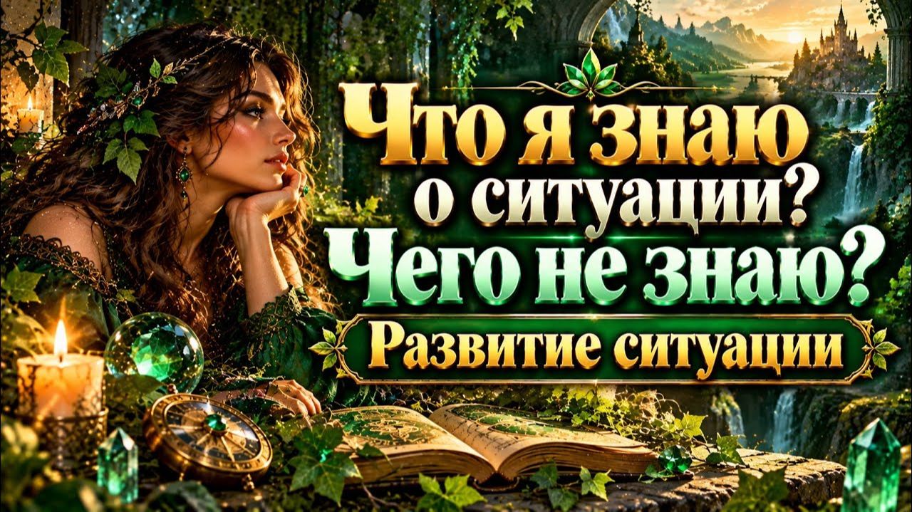 Что я знаю о ситуации? Чего не знаю? Развитие ситуации Гадание на Tarot Cards расклад