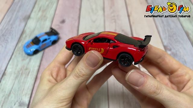 Набор спортивных машинок VROOMIX с инерционным механизмом и открывающимися элементами 4шт с 3лет - видео