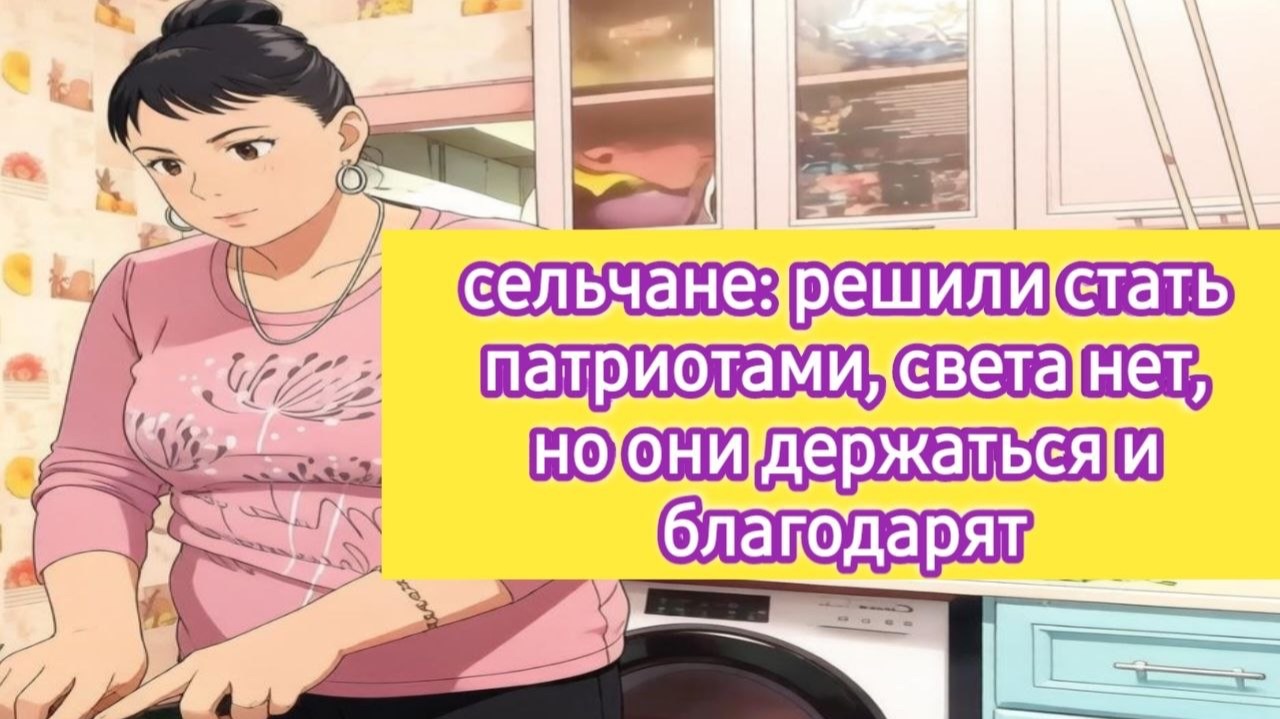 Сельчане:решили стать патриотами, света нет, но они держатся и благодарят