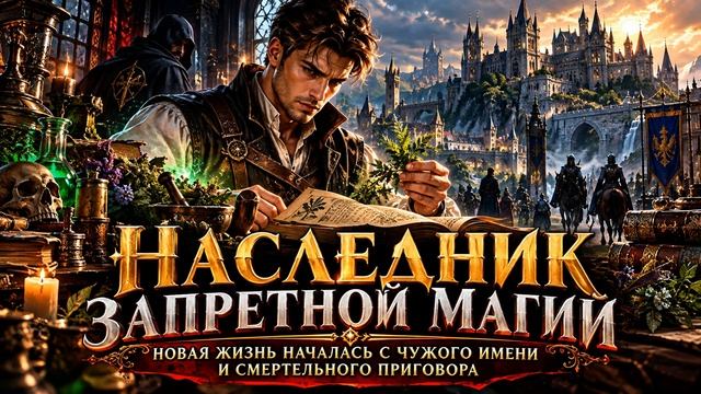 Аудиокнига полностью. Попаданцы. «Наследник запретной магии»  Книга 1 из 9