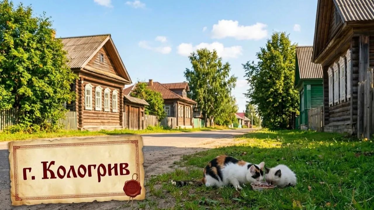 Затерянный городок в костромской глубинке. Самый маленький город в Костромской области.