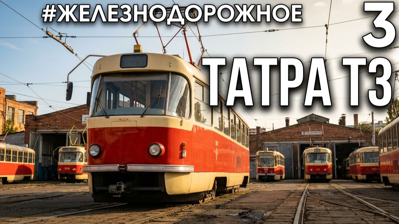 Трамвай Татра Т3. Ищем секрет невероятной долговечности. Железнодорожное - 3 серия
