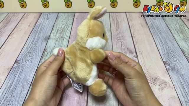 Игрушка мягкая Аврора зайка Элла текстильная 12см - видео