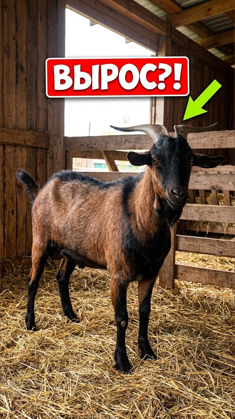 ОН СТАНОВИТСЯ ОПАСЕН?! 😱 Статный козёл Лунтик на подворье 🐐