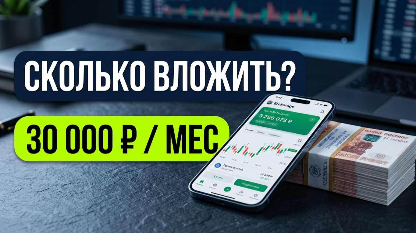 Пассивный доход 30 000 рублей в месяц: сколько нужно вложить и стоит ли начинать?