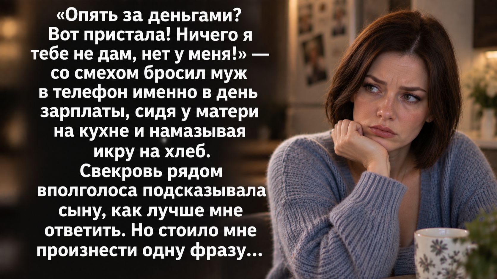 Истории из жизни | Свекровь учила сына не давать мне денег, пока тот ел икру. Мой ответ их ошарашил