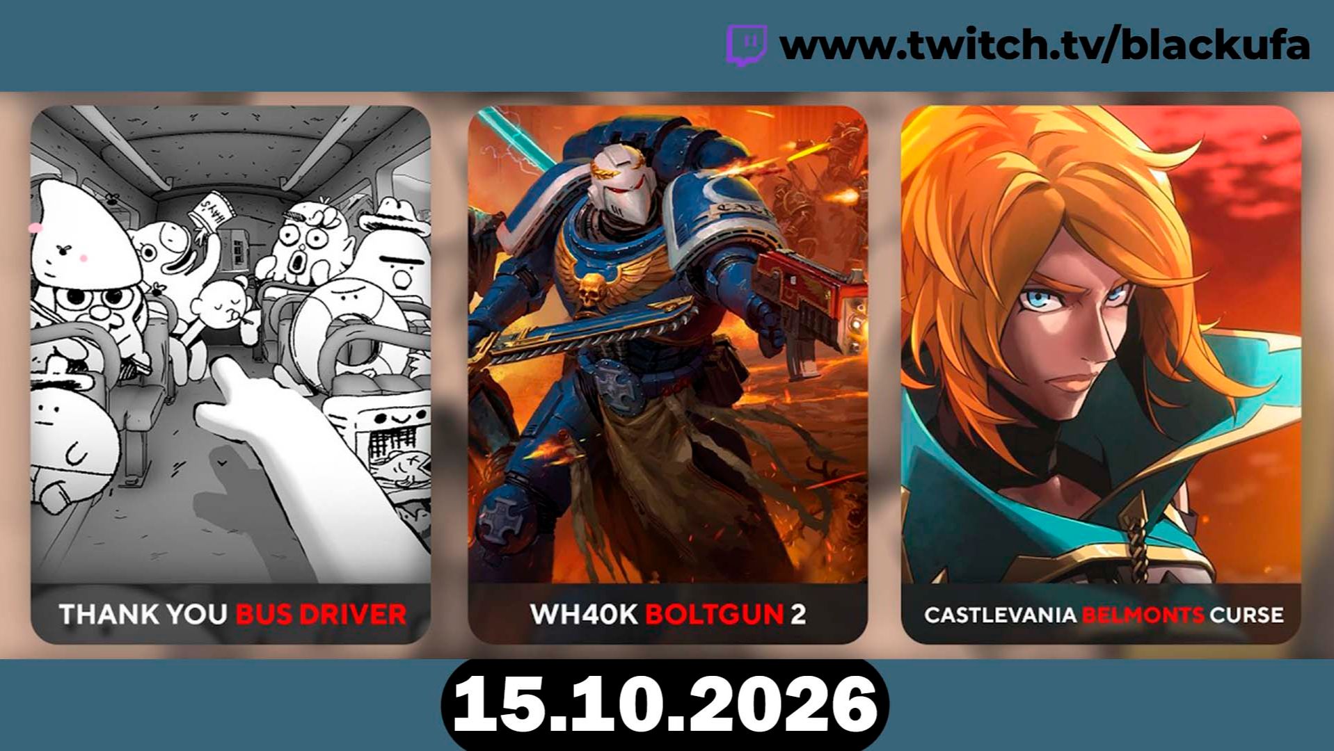 🎮 Warhammer 40k: Boltgun 2, Castlevania и Трейлеры — Стрим с Блэком [15.10.26]