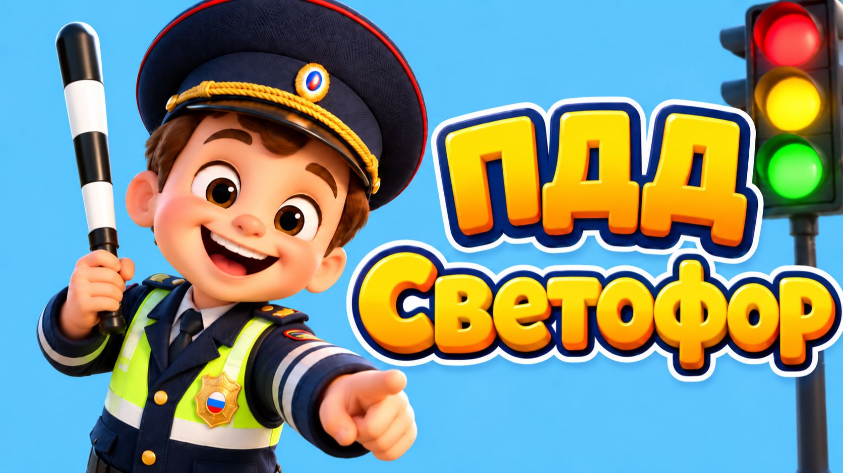 СВЕТОФОР. Песни про правила дорожного движения для детей. Мультик