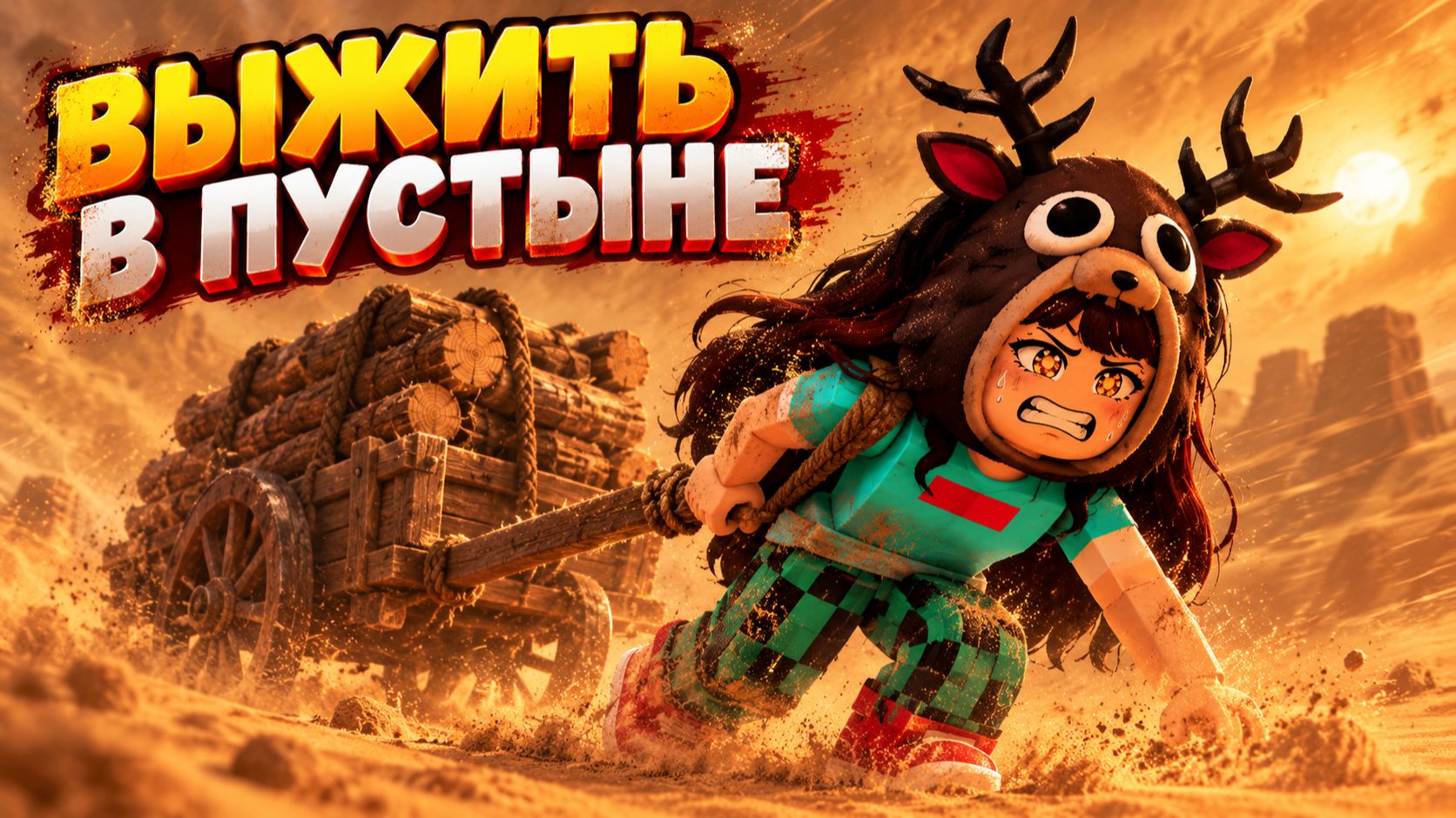 😱СМОГУ ЛИ Я ВЫЖИТЬ 7 ДНЕЙ В ПУСТЫНЕ В РОБЛОКС? - Фласка
