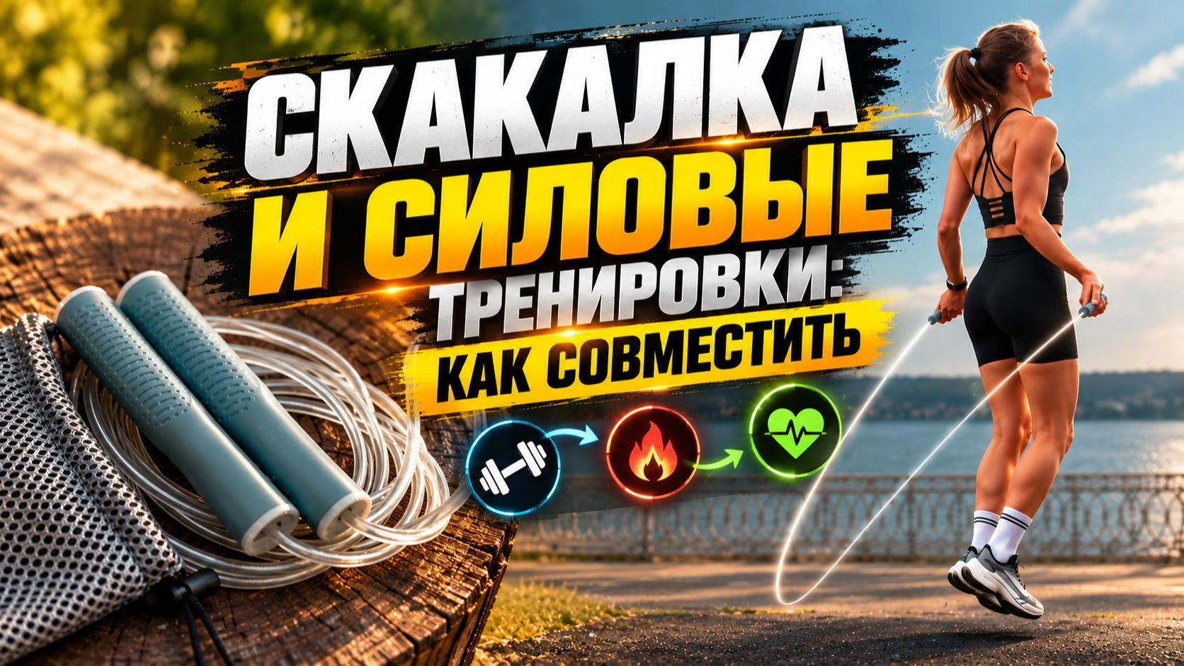 Как встроить скакалку в силовую тренировку и увеличить расход калорий