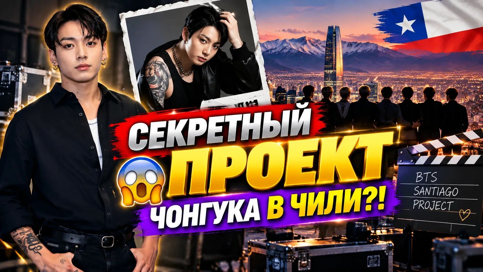 😱🔥 НОВЫЙ ПРОЕКТ ЧОНГУКА В ЧИЛИ! Что BTS задумали в Сантьяго?!