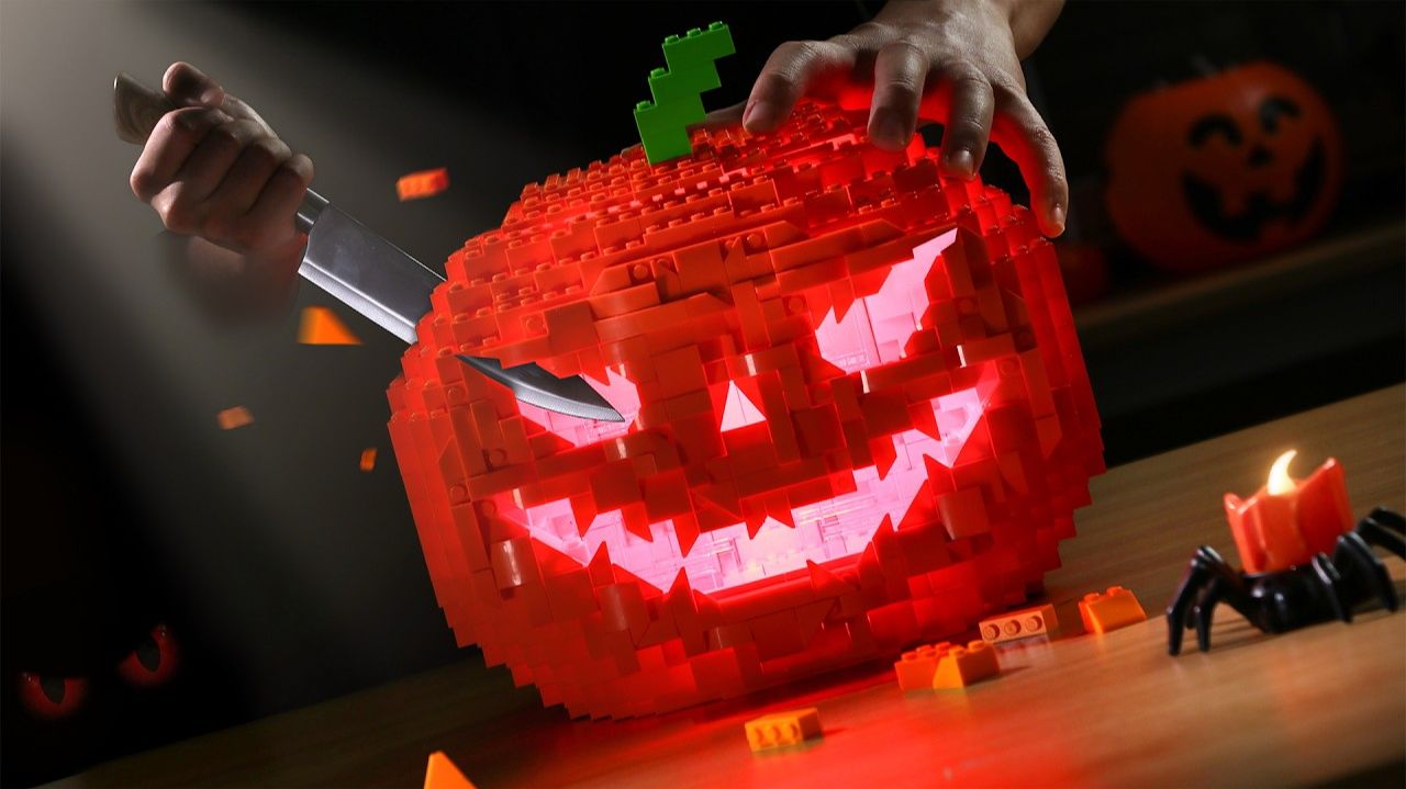 LEGO HALLOWEEN DINNER - Приготовление пищи из Лего в жуткую ночь Хэллоуина