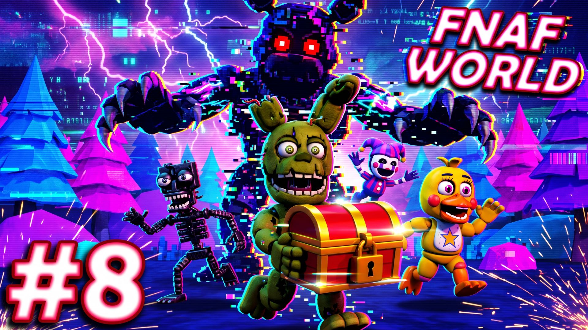 В ПОИСКАХ СУНДУКОВ во FNAF WORLD #8