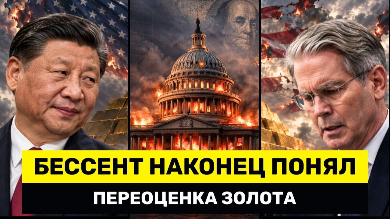 Китай Был ПРАВ; Обвал Облигаций США ВЫНУЖДАЕТ Бессента Идти На Переоценку Золота