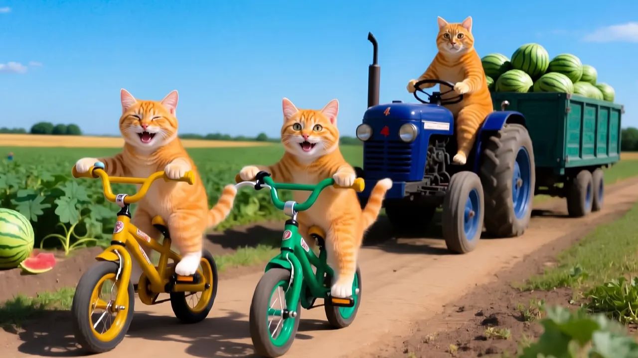 🐾Мультики для детей. Яркие Мультики с Котёнком.🎩🐯 Детские мультики смотреть