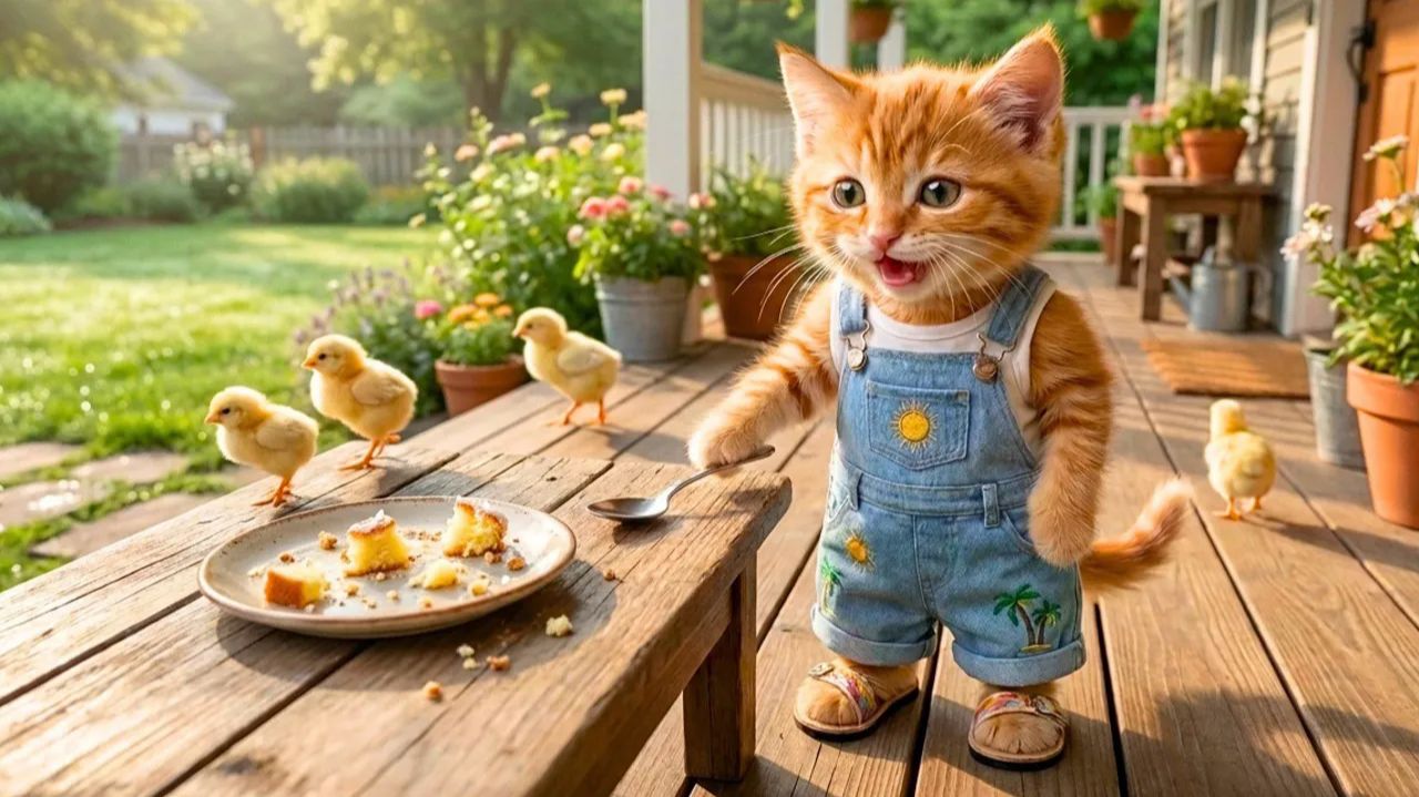 🐾Мультики для детей. Яркие Мультики с Котёнком.🎩🐯 Детские мультики смотреть