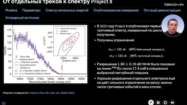 Наумов Д.В. - Введение в физику нейтрино - 8. Другие способы прямого измерения массы нейтрино
