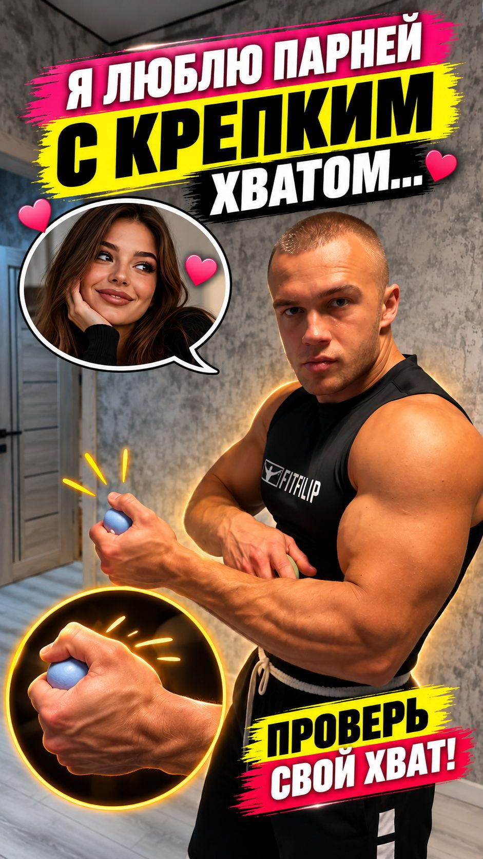 Девушки любят парней с крепким хватом! 💪 Проверим силу пальцев?