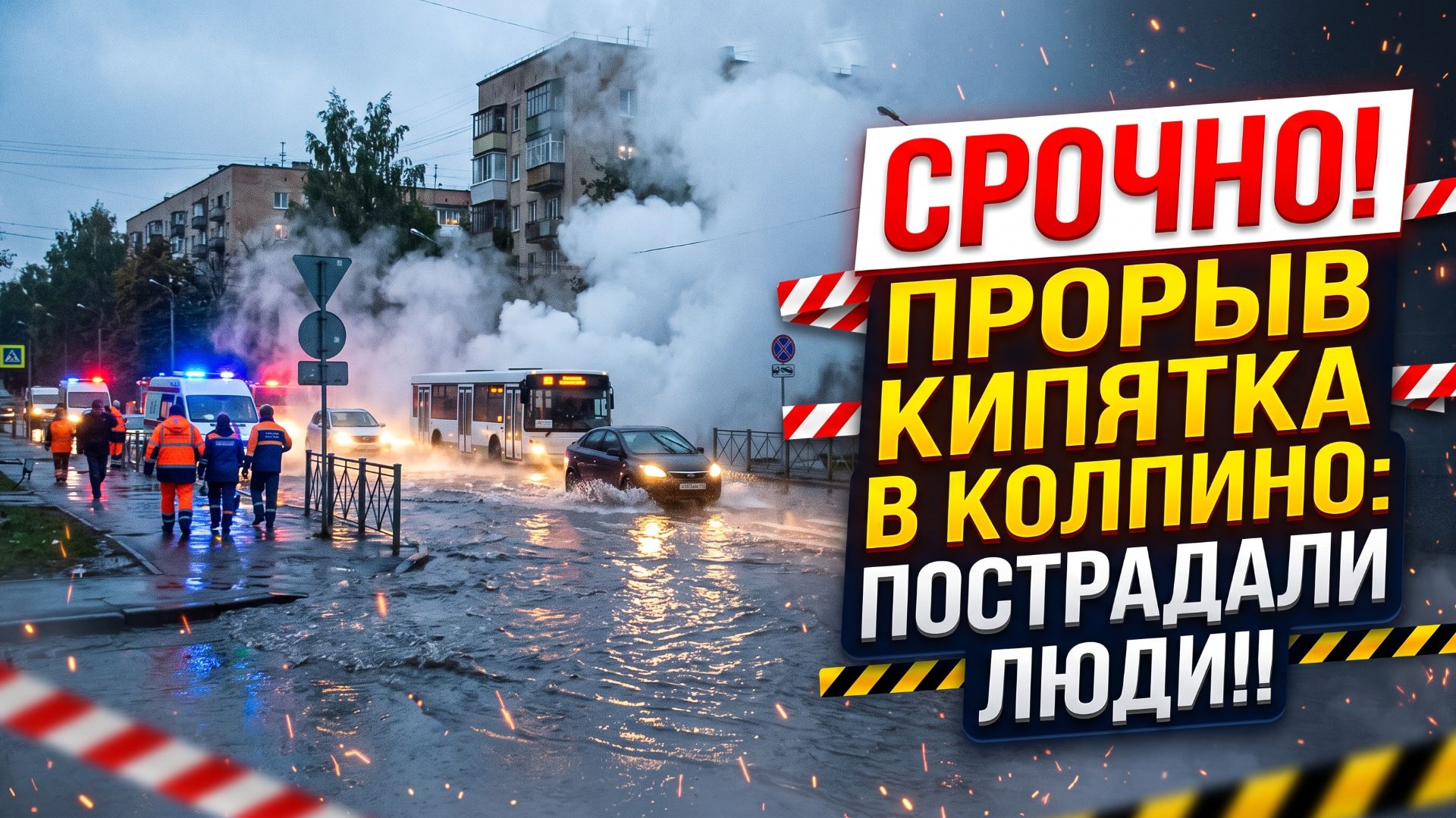 Кто за это ответит? Коммунальный прорыв оставил людей с травмами прямо на перекрестке!