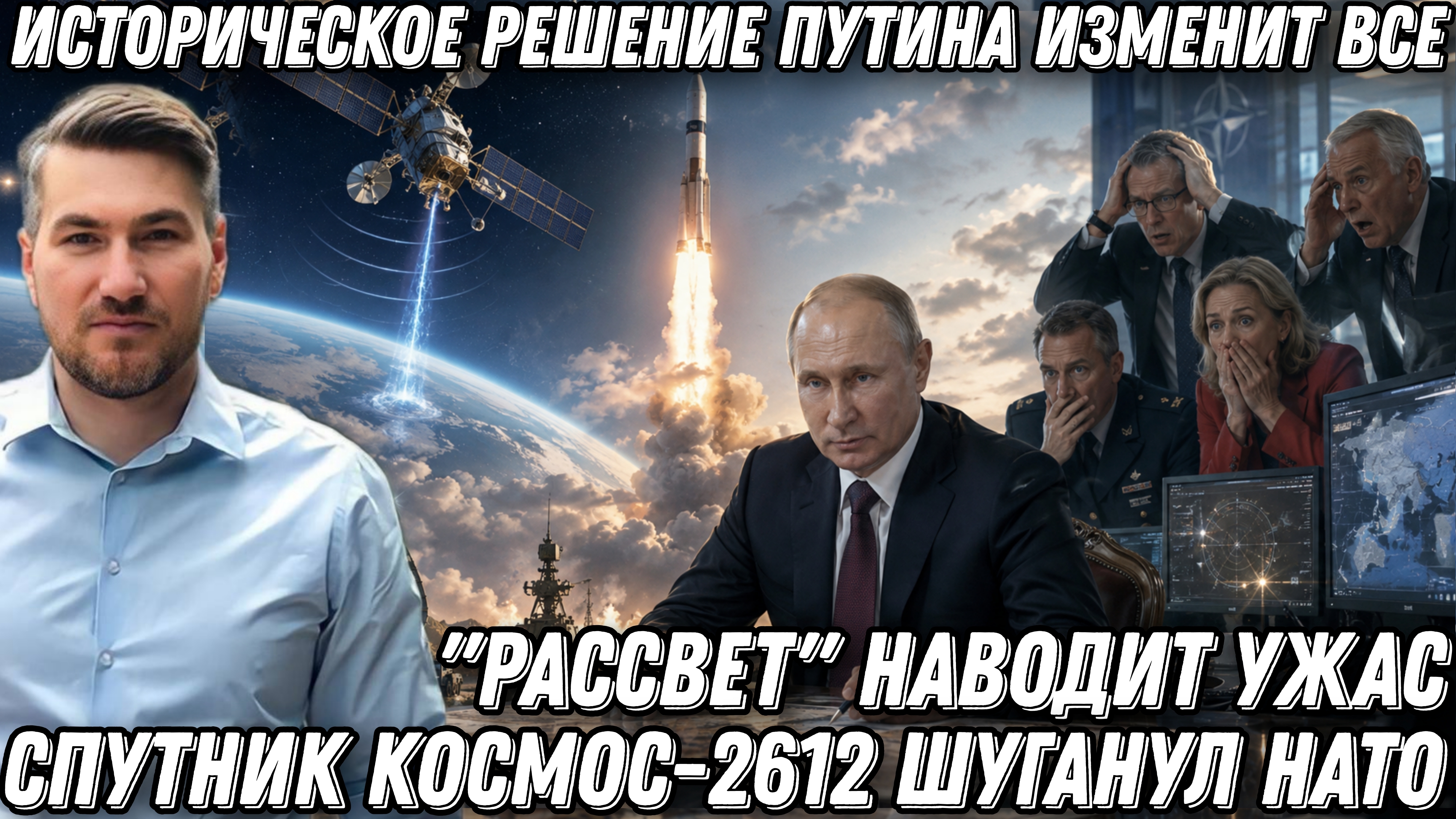 Запад в шоке! Историческое решение Путина изменит конфликт. Космос-2612 шуганул НАТО. «Рассвет»..