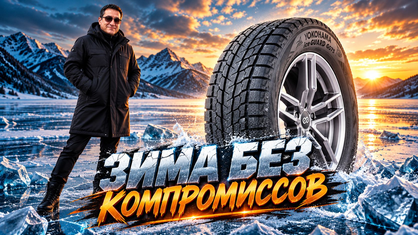 Yokohama G075 - разбор зимней шины без шипов