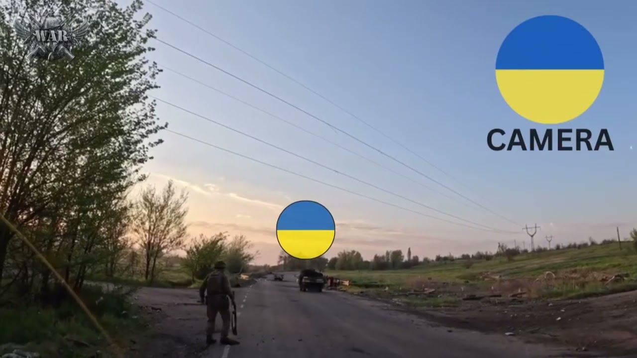 Последняя сигарета украинского бойца на квадроцикле