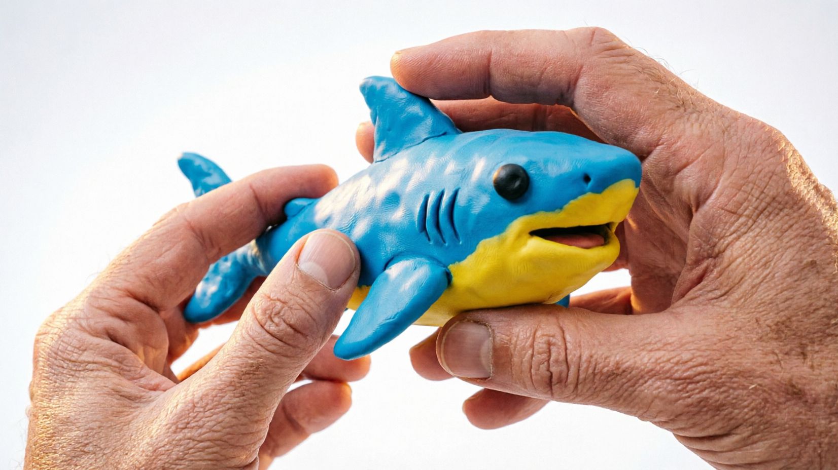 Как слепить из пластилина АКУЛУ. Baby shark из пластилина своими руками.
