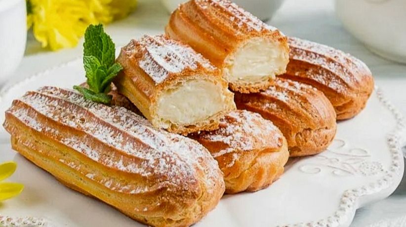 РЕЦЕПТ ЭКЛЕРОВ С КРЕМОМ 😋👍