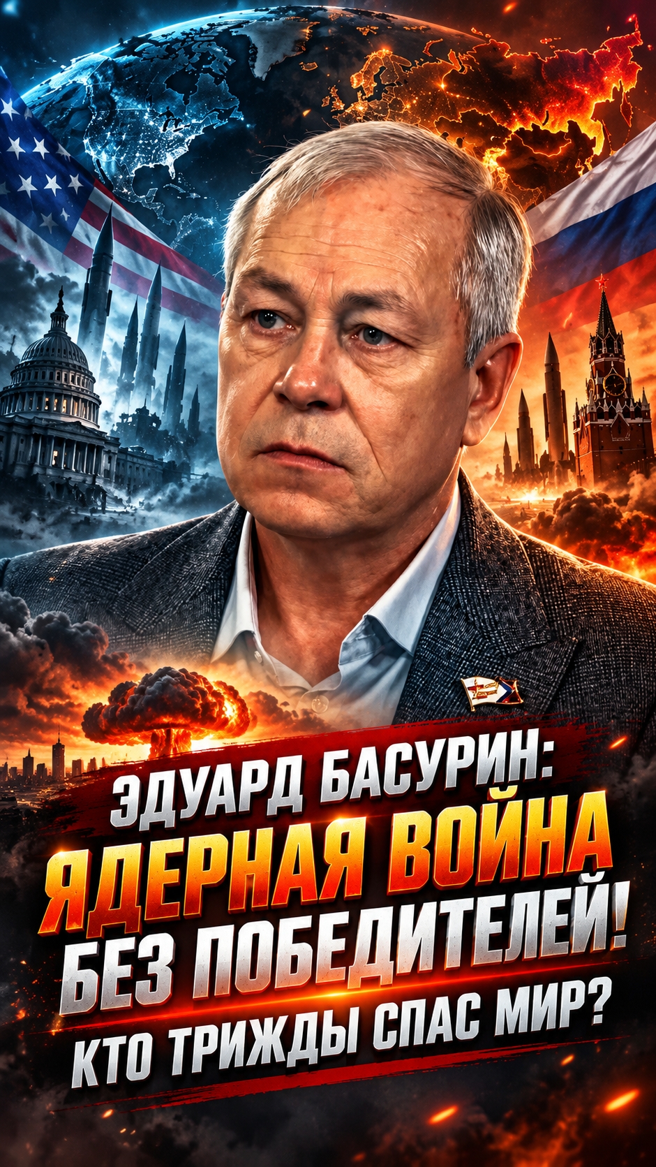 ЭДУАРД БАСУРИН: ЯДЕРНАЯ ВОЙНА БЕЗ ПОБЕДИТЕЛЕЙ! КТО ТРИЖДЫ СПАС МИР?