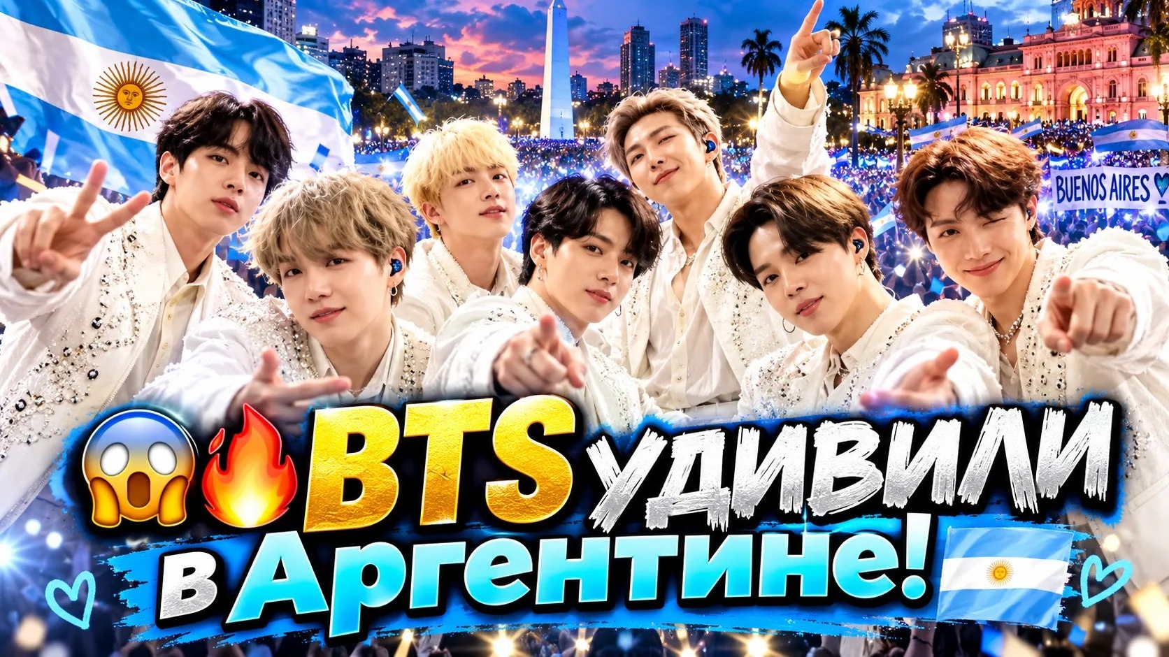 😱🔥 BTS удивили АРМИ в Буэнос-Айресе!