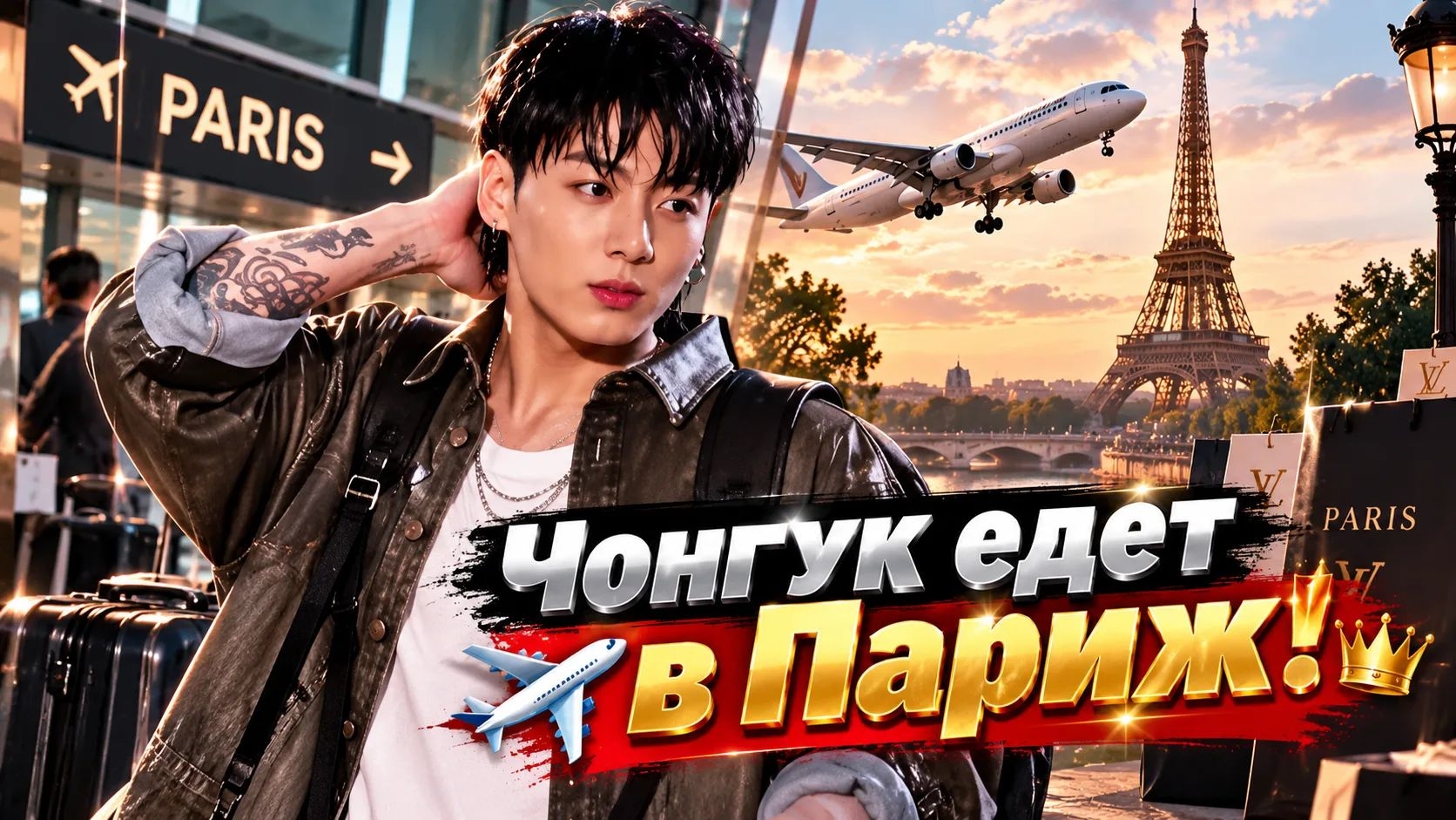 🔥✈️ Чонгук едет в Париж на важную встречу!