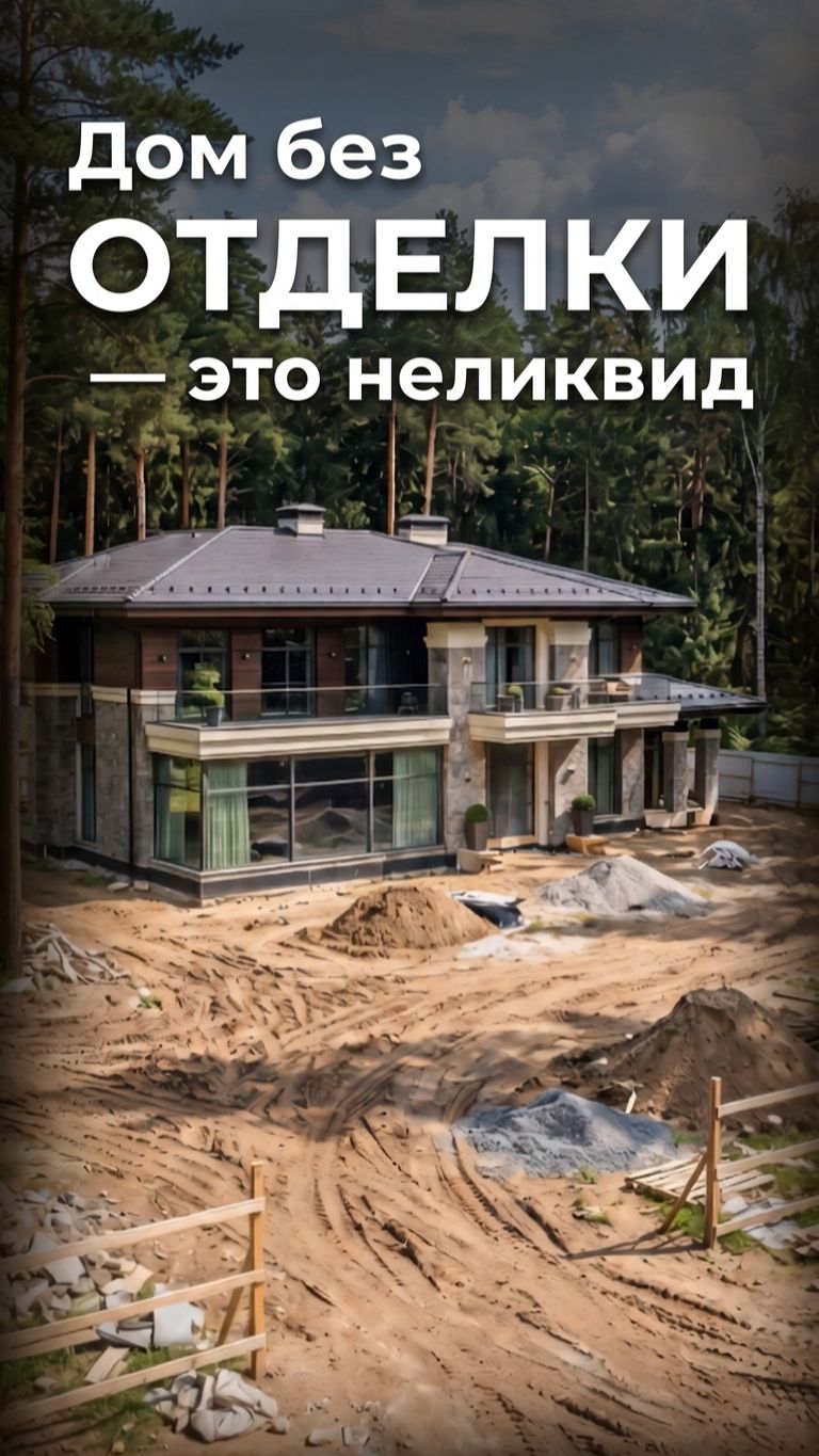 Почему дома без отделки - неликвид?